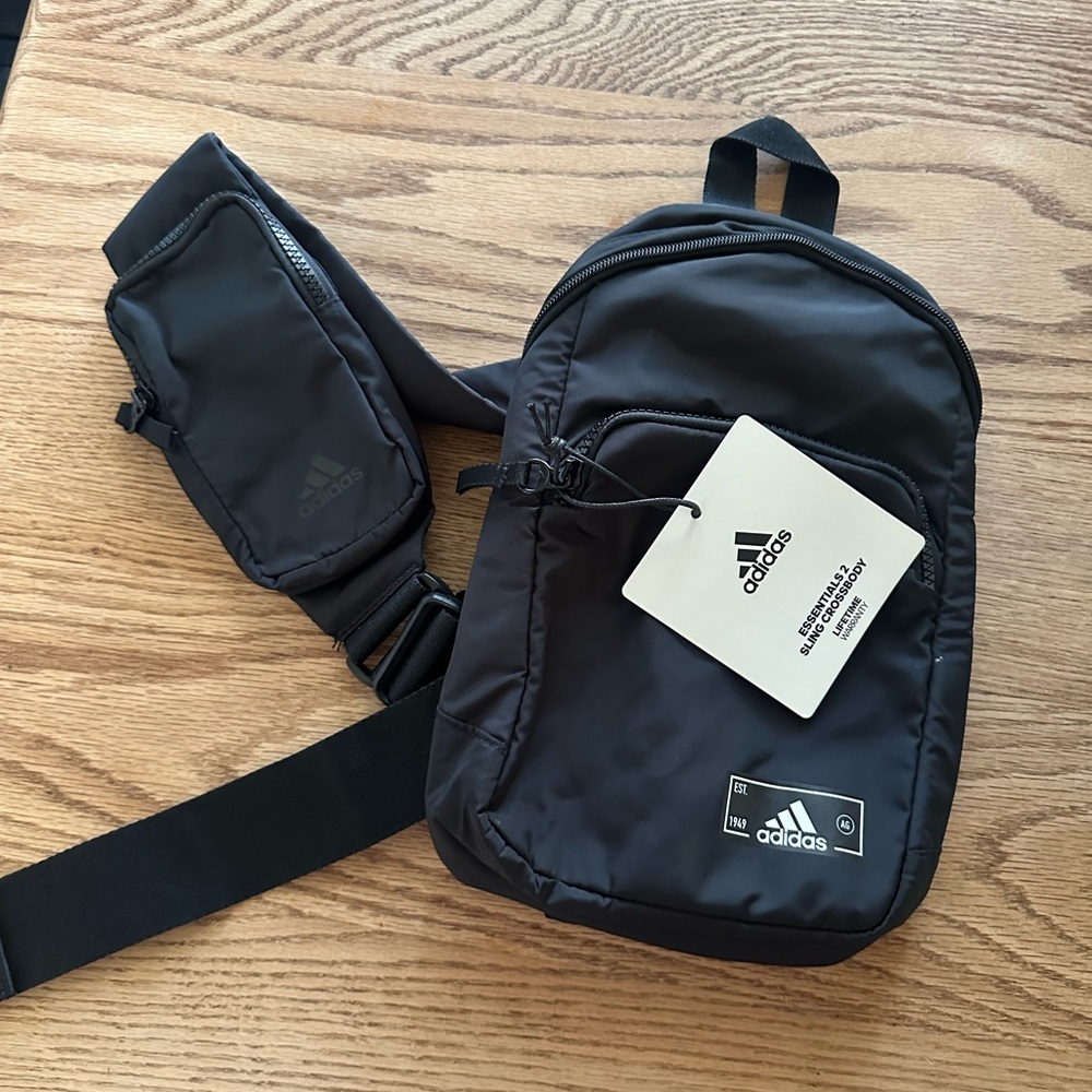 NEW Adidas Sling Crossbody Bag with Pouch